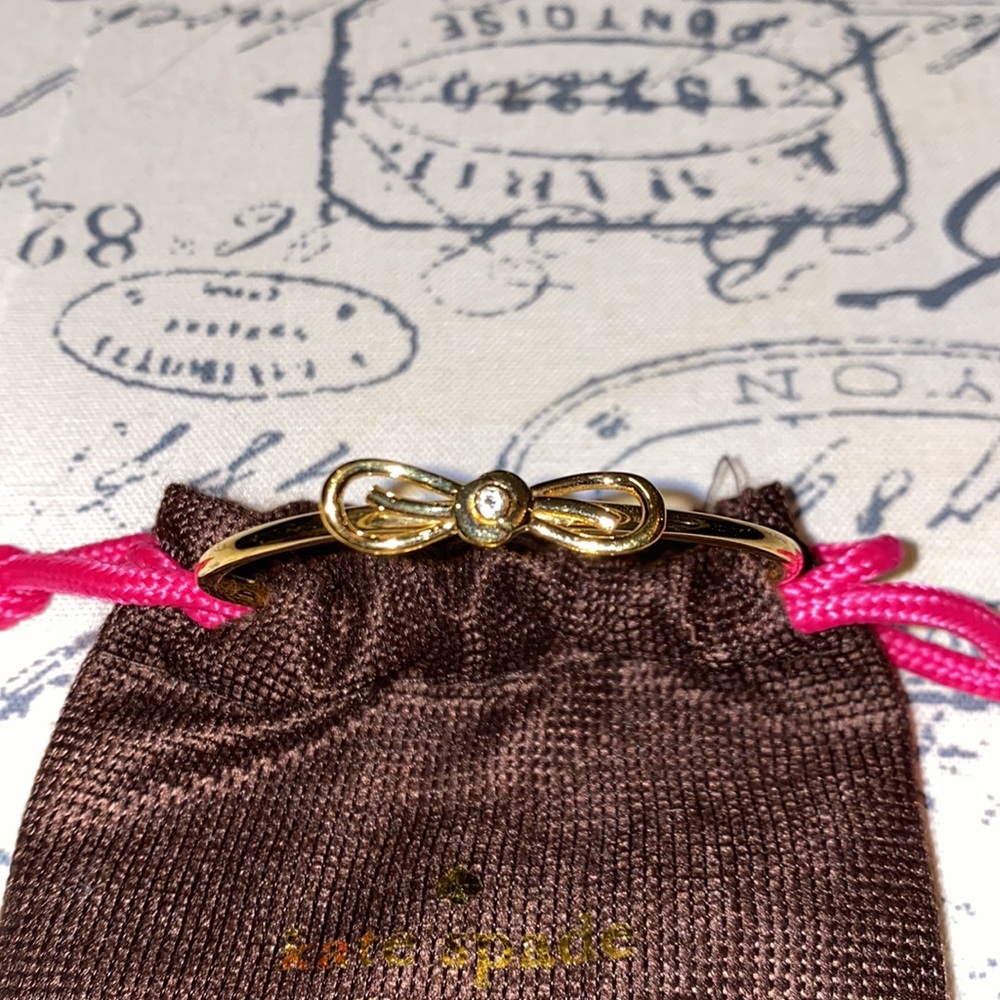 kate spade sparklers bow cuff bracelet - Picture 2 of 4